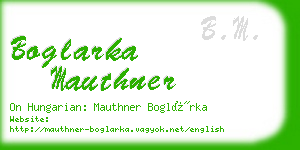 boglarka mauthner business card